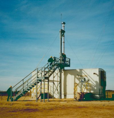 photo of trailer housing aerosol equipment