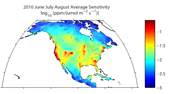 surface emission sensitivity