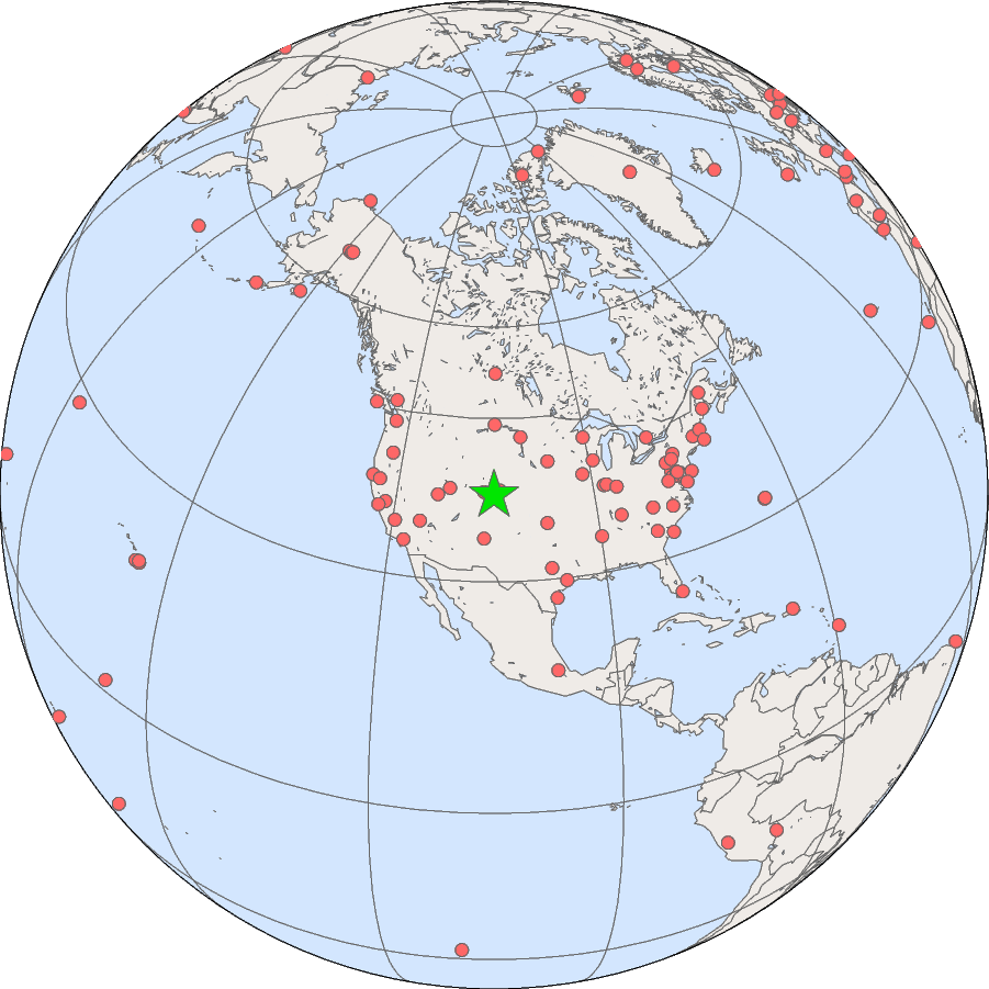 Location of Table Mountain Test Facility, Boulder, CO.