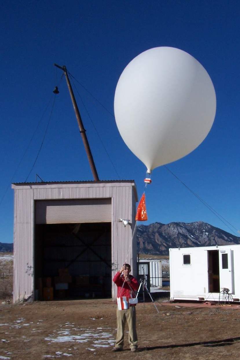 water vapor balloon launch