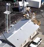 Keeling building and Aerosol Stacks from top of tower