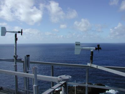 instruments on top of tower