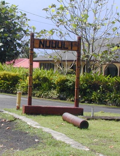 Nuuuli village sign